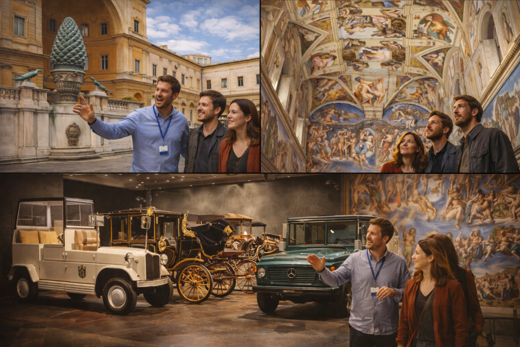 Musei Vaticani, Sistina e Padiglione delle Carrozze: tour guidato privato