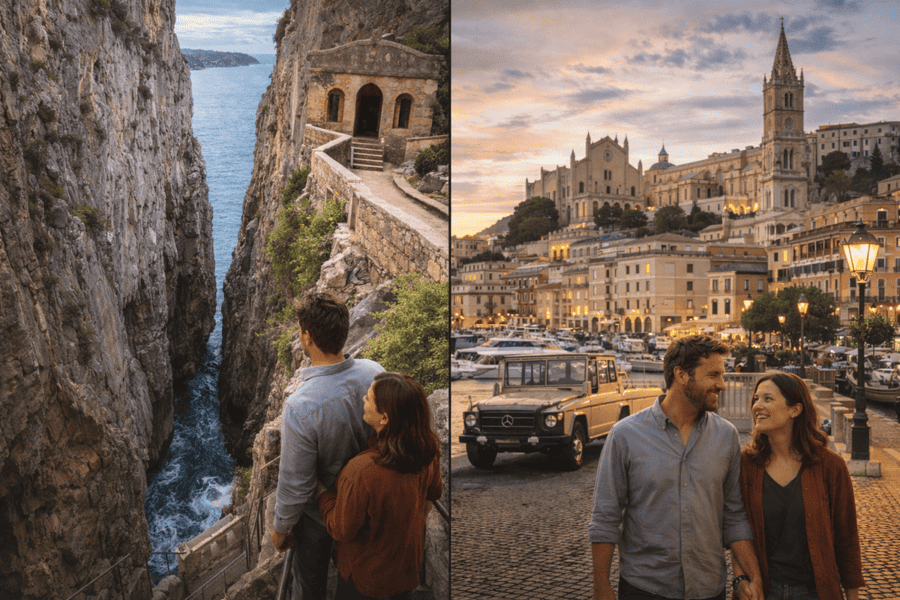 Visit to the Split Mountain and a walking tour of Gaeta s historic center